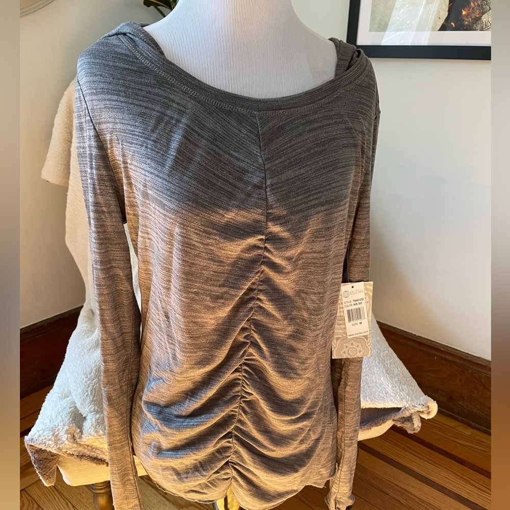 Brand new with tags medium grey, Balance Collection Athletic long sleeve, hood